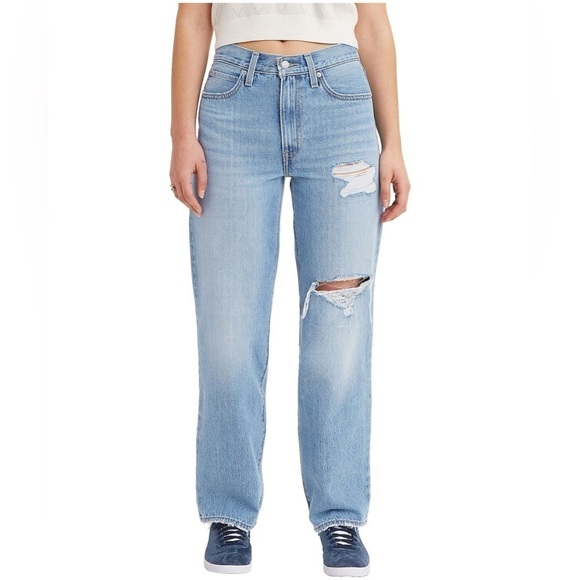 Levi's Denim - Levi’s Women’s 94 Baggy Straight Leg Jeans Size 30 Medium Wash High Rise